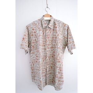 Comme des Garçons - 1990s Cotton Post-Soviet Narrative Print Shirt